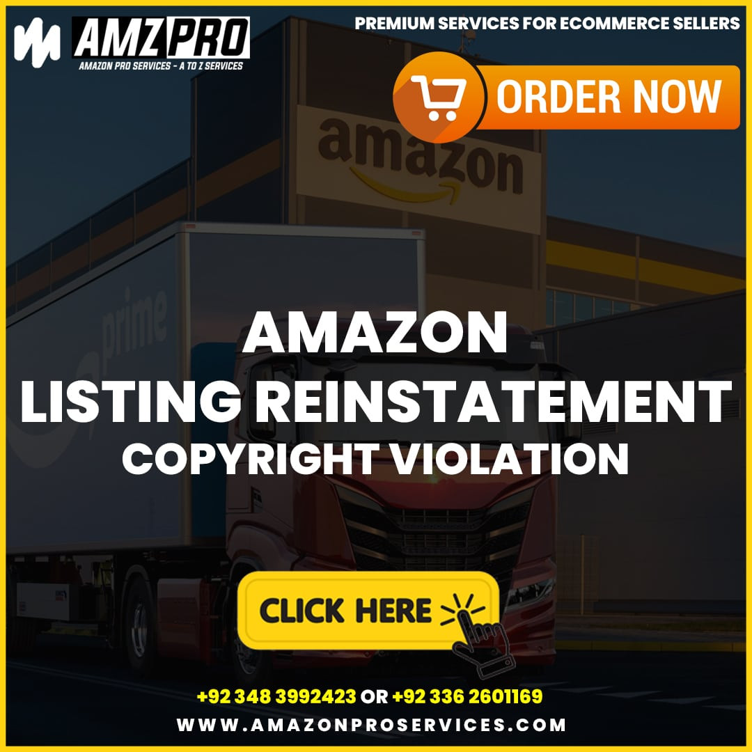 Amazon Listing Reinstatement Services - Copyright Violations